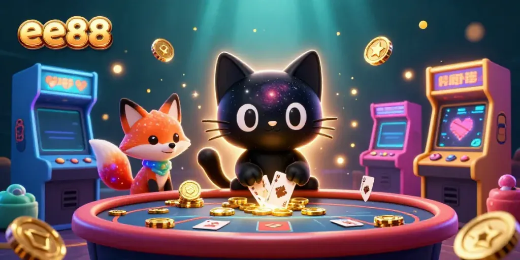 Experience gaming excitement at ee88 with cosmic characters and vibrant casino elements.